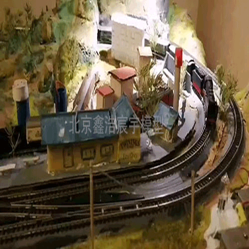 S比例火車鐵道沙盤模型，DIY火車軌道模型制作